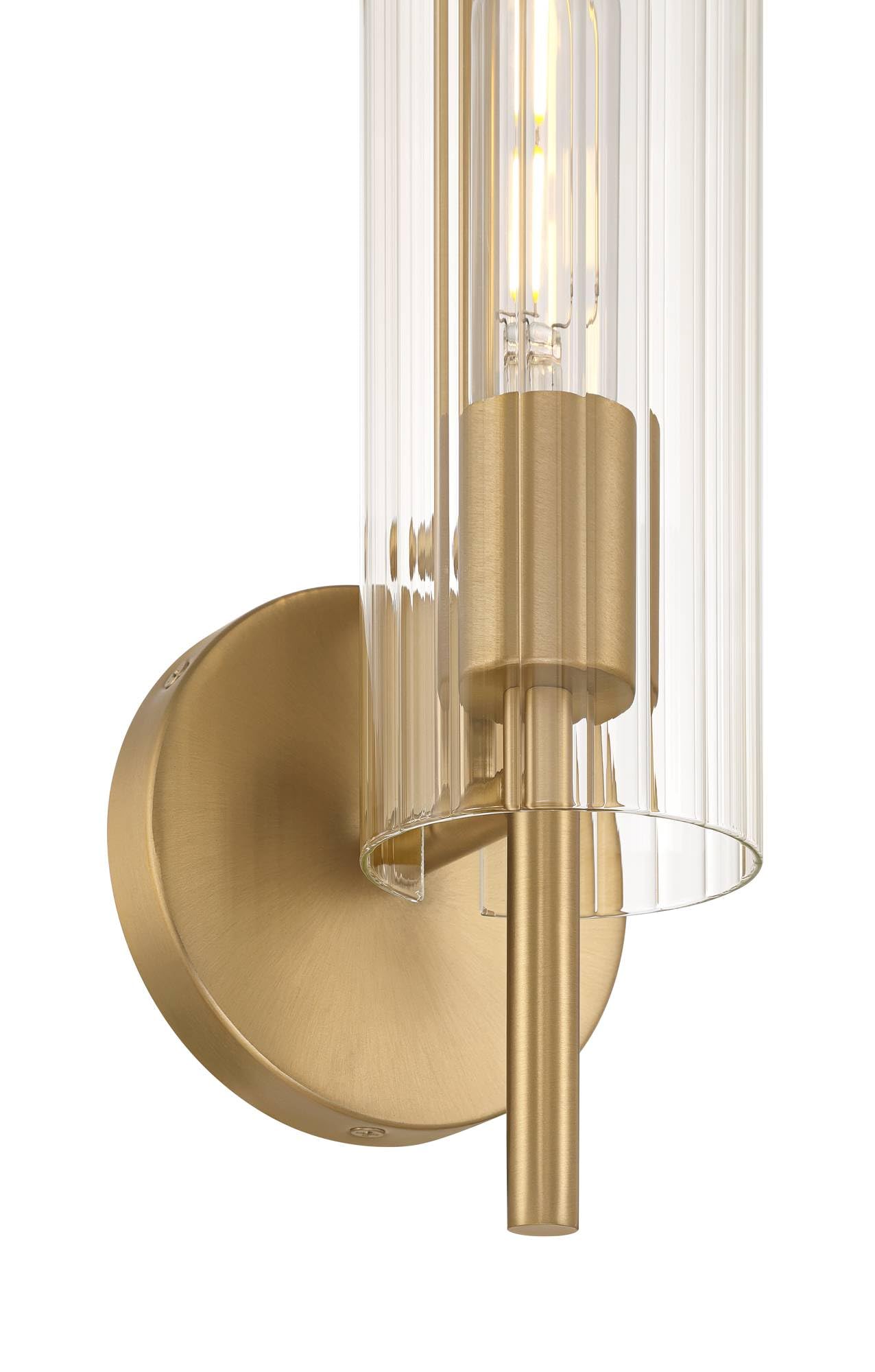 Brushed Champagne Wall Sconce Set of 2